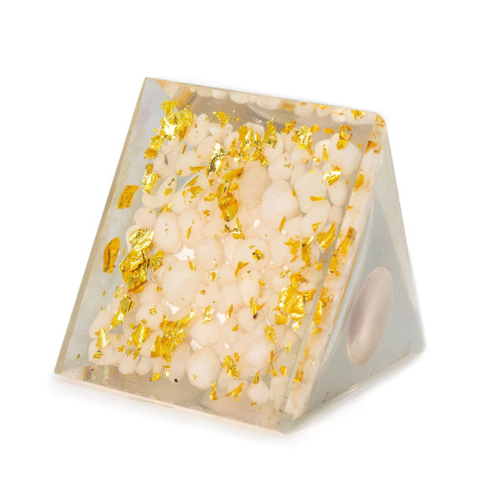 Pyramides d'organite Med 7x6cm - Sphère de quartz flottante - Morceaux de quartz