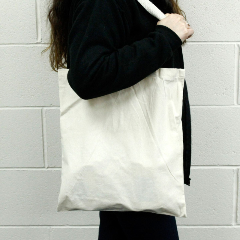 Grand sac en coton naturel 6 oz 38 x 42 cm