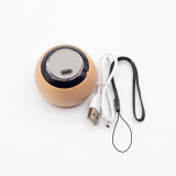 Mini-enceinte en bois à effet Mandela