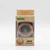 Mini-enceinte en bois à effet Mandela