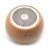 Mini-enceinte en bois à effet Mandela