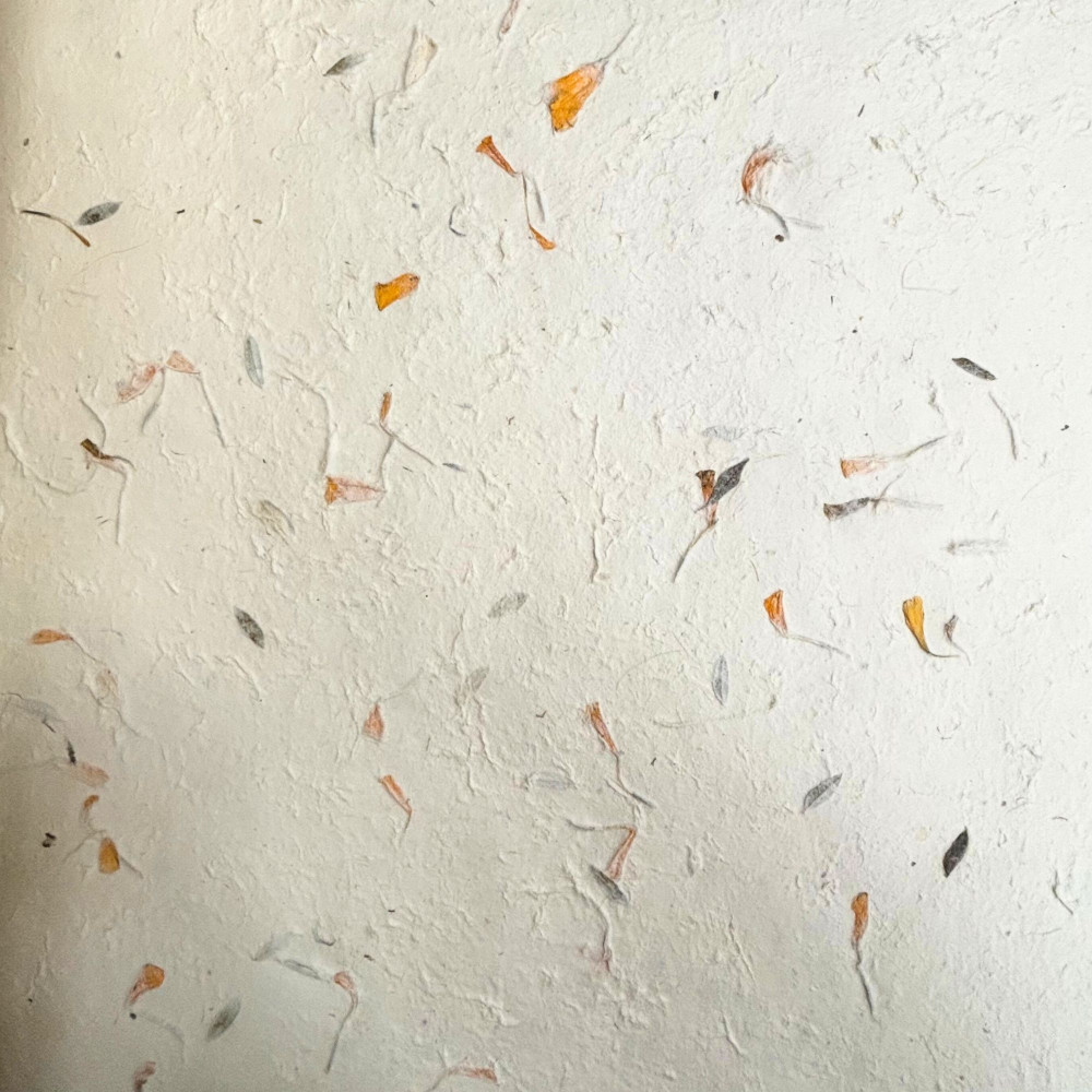 Papier d'emballage et de loisirs créatifs Lokta 51 x 76 cm - Coton à motifs floraux variés