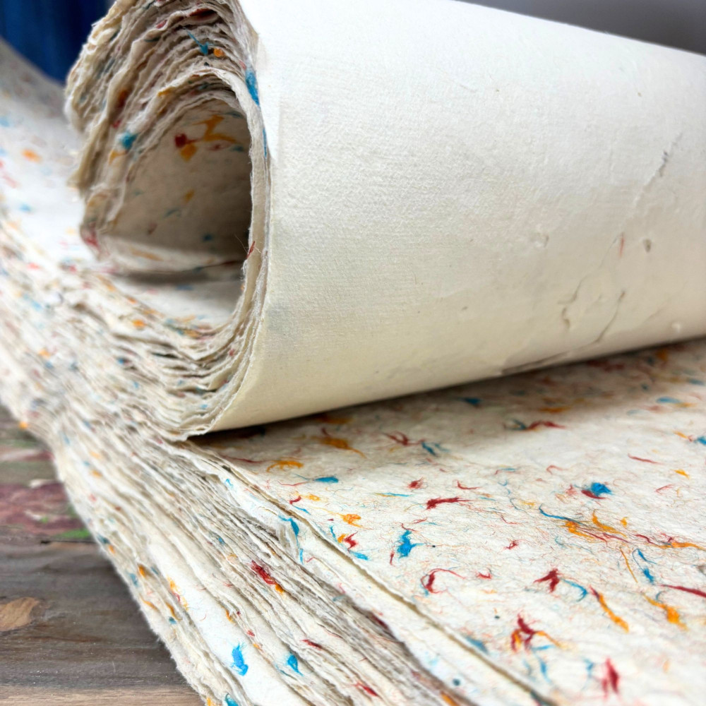 Papier cadeau et loisirs créatifs Lokta 51 x 76 cm - Herbe