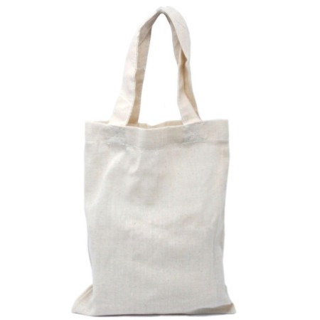 Petit sac en coton naturel 4 oz 25 x 20 cm