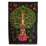 Décoration murale en coton (70 x 110 cm) - Arbre de la Bodhi