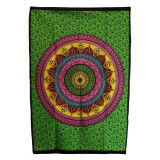 Décoration murale en coton (70 x 110 cm) - Mandala vibrant