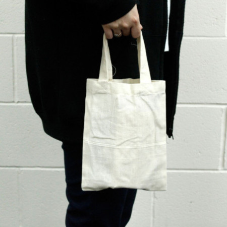 Petit sac en coton naturel 4 oz 25 x 20 cm