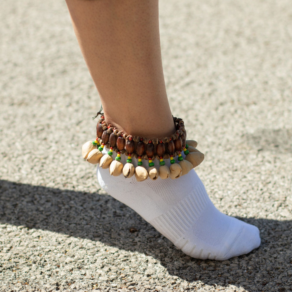 Bracelet hochet Kenari Shell Ankle Shaker (20 coquillages)