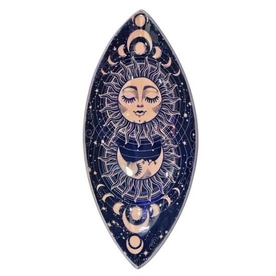 Bol à encens émaillé - Aluminium - Rose Soleil et Lune