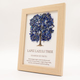 Tableau de pierre précieuse - Arbre de Vie - Lapis-lazuli (20x14,7x1cm)