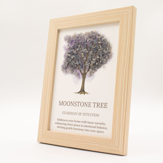 Image de pierre précieuse - Arbre de Vie - Pierre de Lune (20x14,7x1cm)