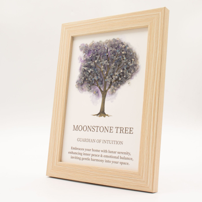Image de pierre précieuse - Arbre de Vie - Pierre de Lune (20x14,7x1cm)