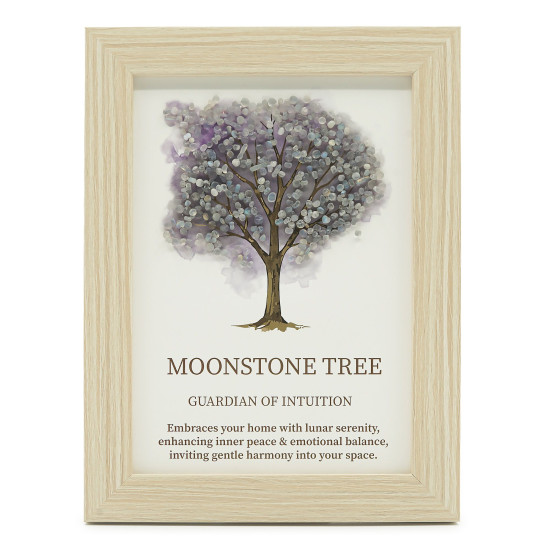 Image de pierre précieuse - Arbre de Vie - Pierre de Lune (20x14,7x1cm)