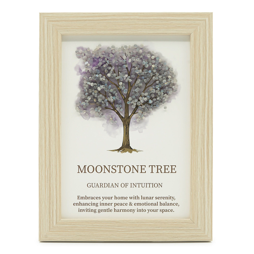 Image de pierre précieuse - Arbre de Vie - Pierre de Lune (20x14,7x1cm)
