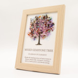 Tableau de pierres précieuses - Arbre de Vie - Multicolore (20x14,7x1cm)
