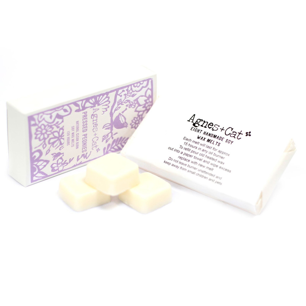 Coffret de 8 Fondants Parfumés Agnes + Cat - Pivoines Pressées