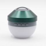 Lampe suspendue verte pour le camping et mini-enceinte