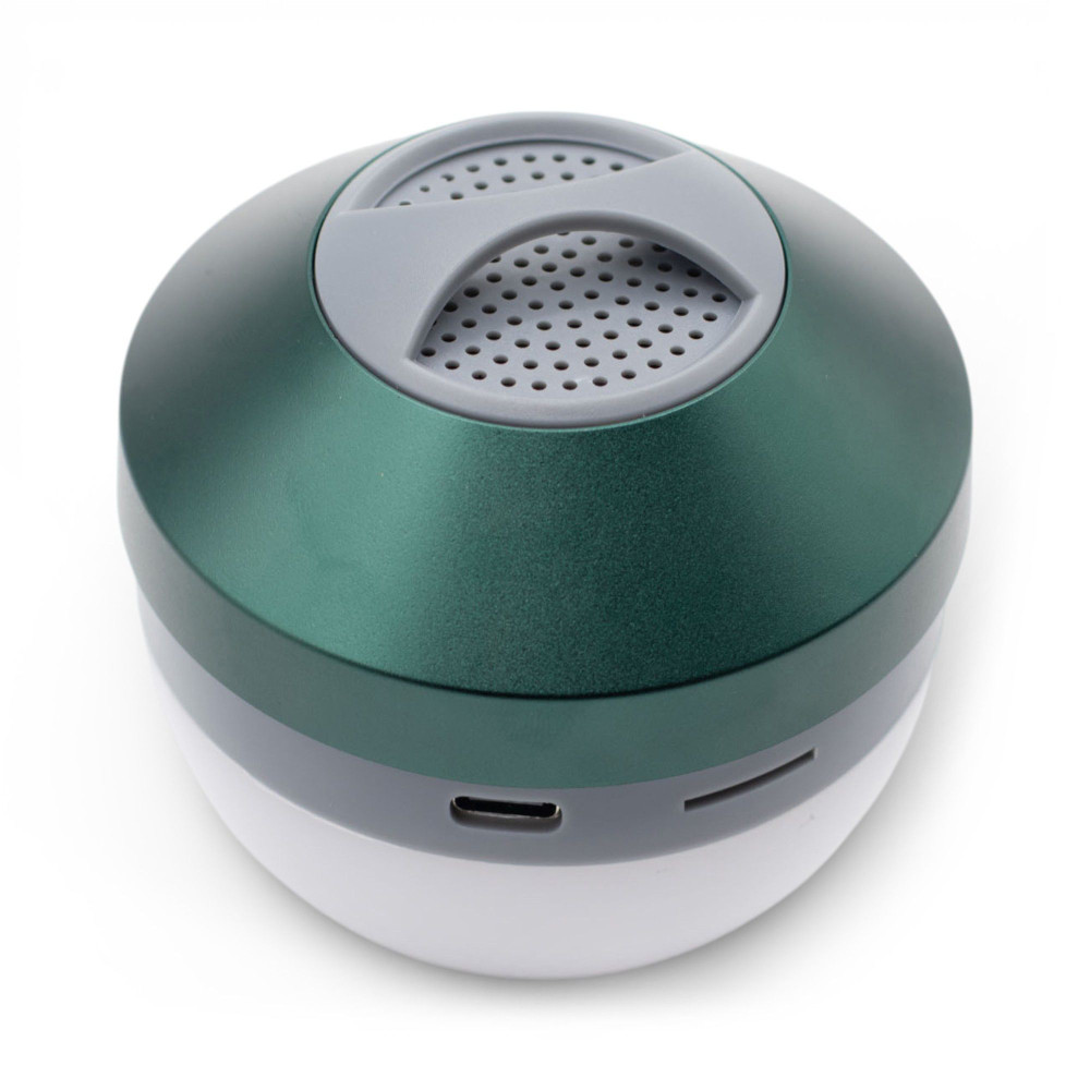 Lampe suspendue verte pour le camping et mini-enceinte