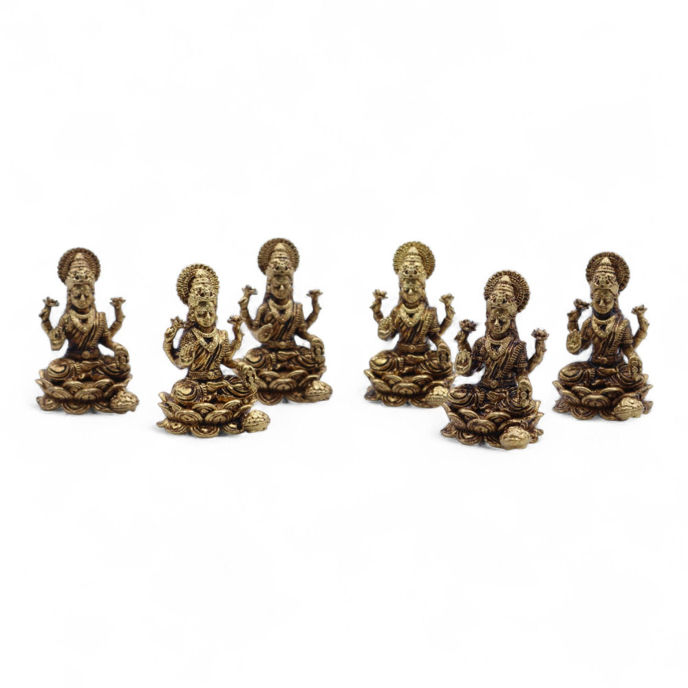 Divinités miniatures en laiton - Lakshmi (22 g) - 37 mm
