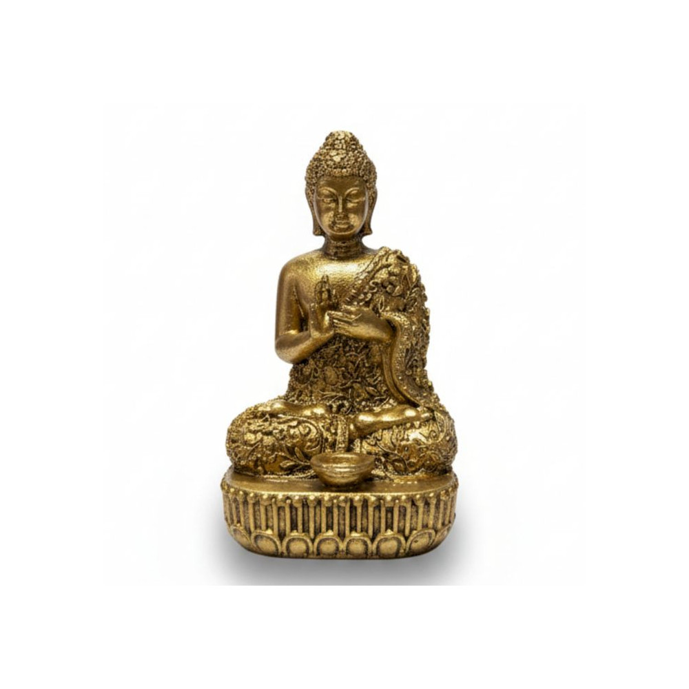 Divinités miniatures en laiton - Bouddha (110 g) - 76 mm