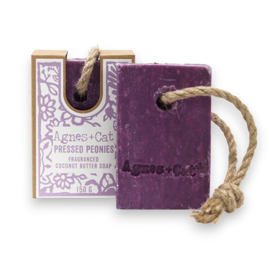 Savon à Cordelette Agnes + Cat - Pivoines Pressées