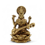 Divinités miniatures en laiton - Sarswati (22 g) - 34 mm