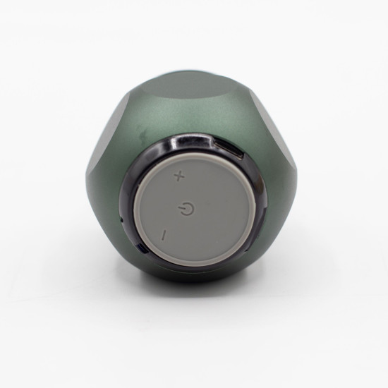 Mini-enceinte verte avec crochet de camping