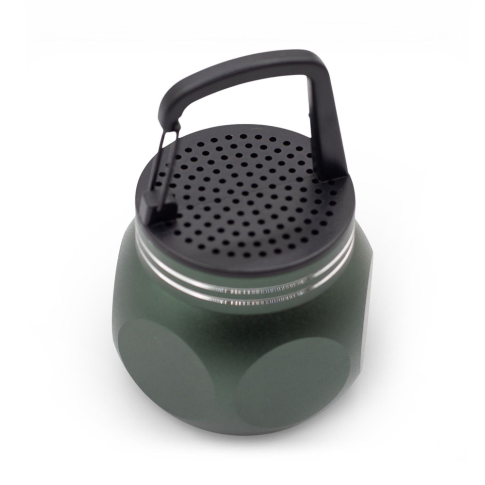 Mini-enceinte verte avec crochet de camping