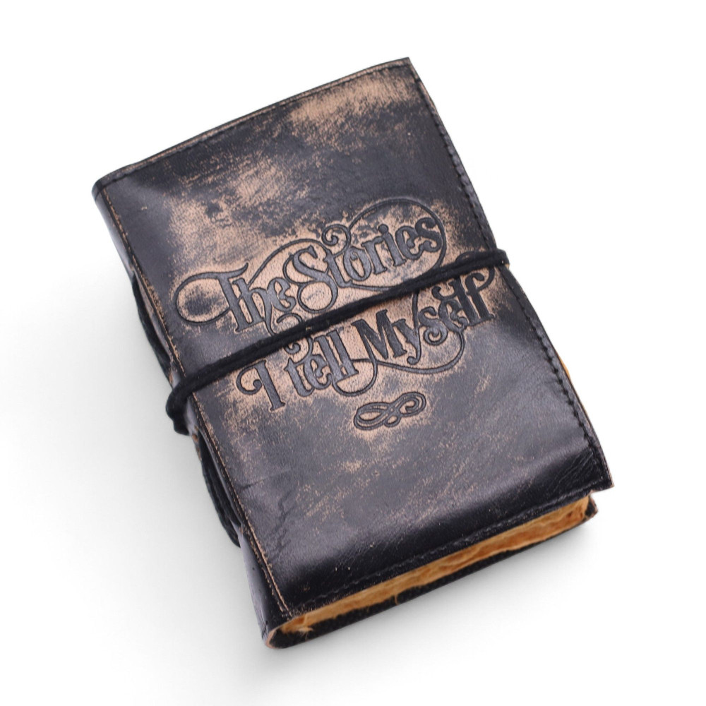 Carnets en cuir à bords frangés (12,7 x 8,9 cm) - Les histoires que je me raconte