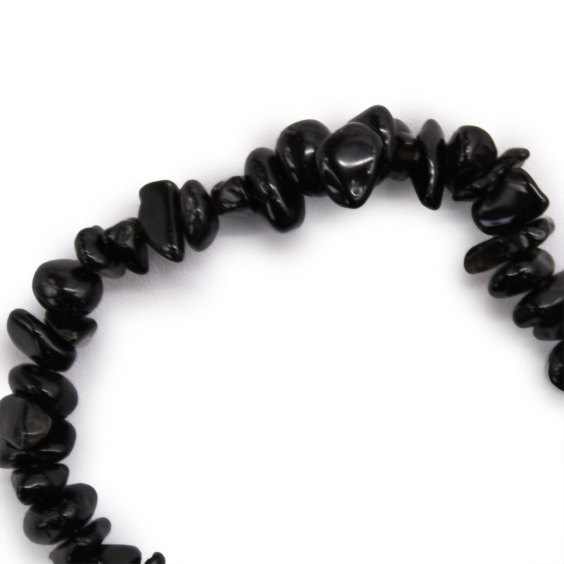 Bracelet Chipstone - Agate noire