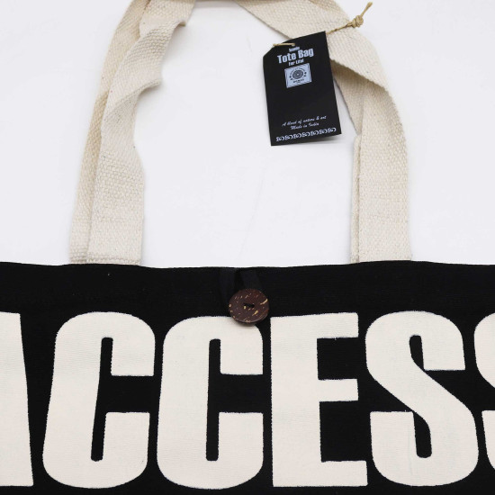 Sac cabas classique iconique Nomad Sari - ACCESS ALL ZEAS - Noir naturel 283 ml