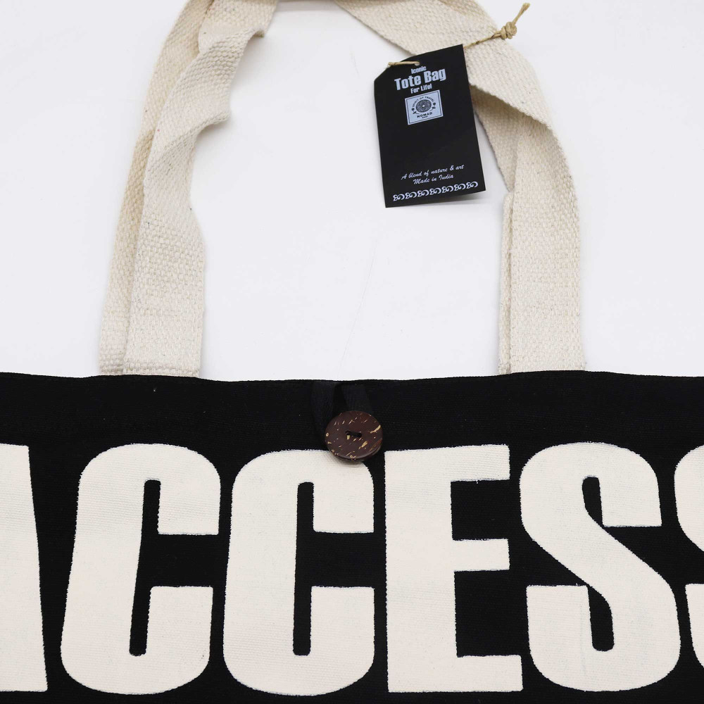 Sac cabas classique iconique Nomad Sari - ACCESS ALL ZEAS - Noir naturel 283 ml