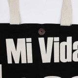 Sac cabas classique iconique Nomad Sari - Mi Vida Loca - Noir naturel 283 ml