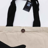 Sac cabas classique emblématique Nomad Sari - Chat noir - Naturel 283 ml