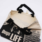 Sac cabas classique emblématique Nomad Sari - La vie de chien - Blanc 283 ml