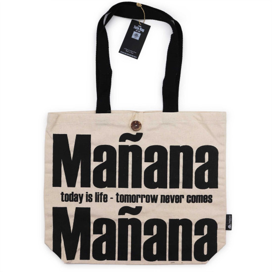 Sac fourre-tout classique emblématique Nomad Sari - Mañana Mañana - Naturel 10oz