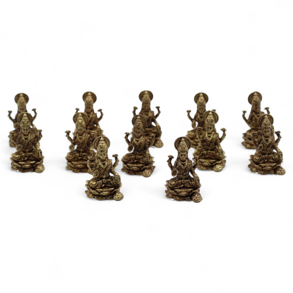 Divinités miniatures en laiton - Lakshmi (11 g) - 30 mm