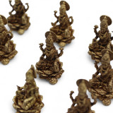 Divinités miniatures en laiton - Lakshmi (11 g) - 30 mm