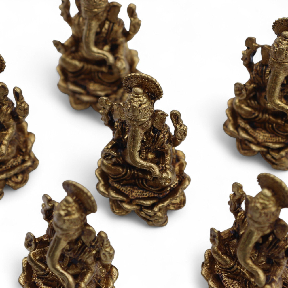 Divinités miniatures en laiton - Ganesha (22 g) - 37 mm