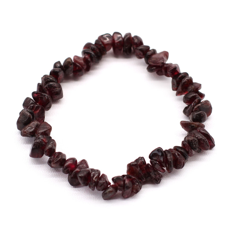 Bracelet Chipstone - Grenat sanguin