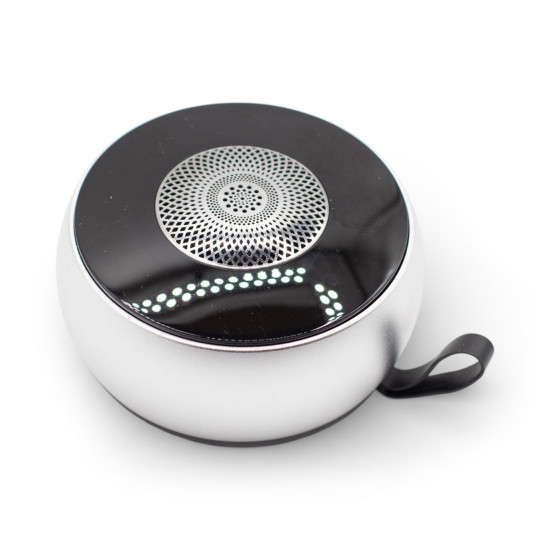 Mini-enceinte à effet lumineux Silver Mandela