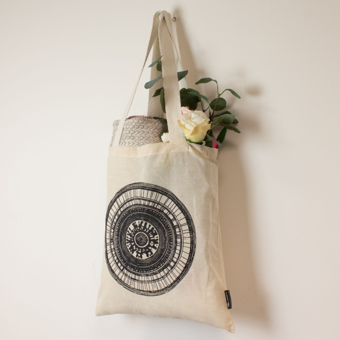 Sac cabas Nomad Sari Iconic Basic - Mandala Urbain - Naturel 113 g