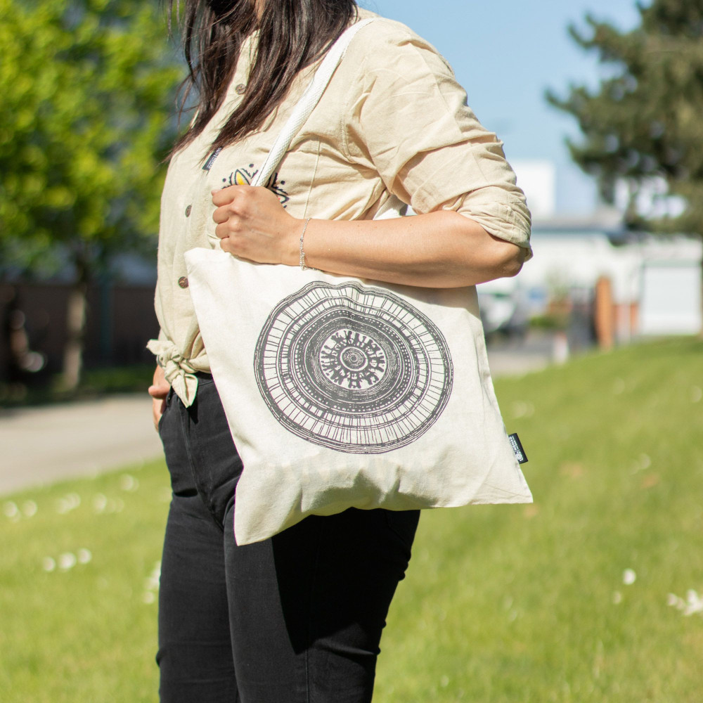 Sac cabas Nomad Sari Iconic Basic - Mandala Urbain - Naturel 113 g