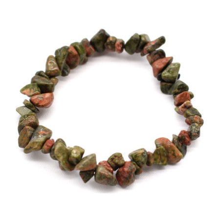 Bracelet Chipstone - Jaspe vert