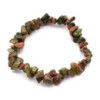 Bracelet Chipstone - Jaspe vert