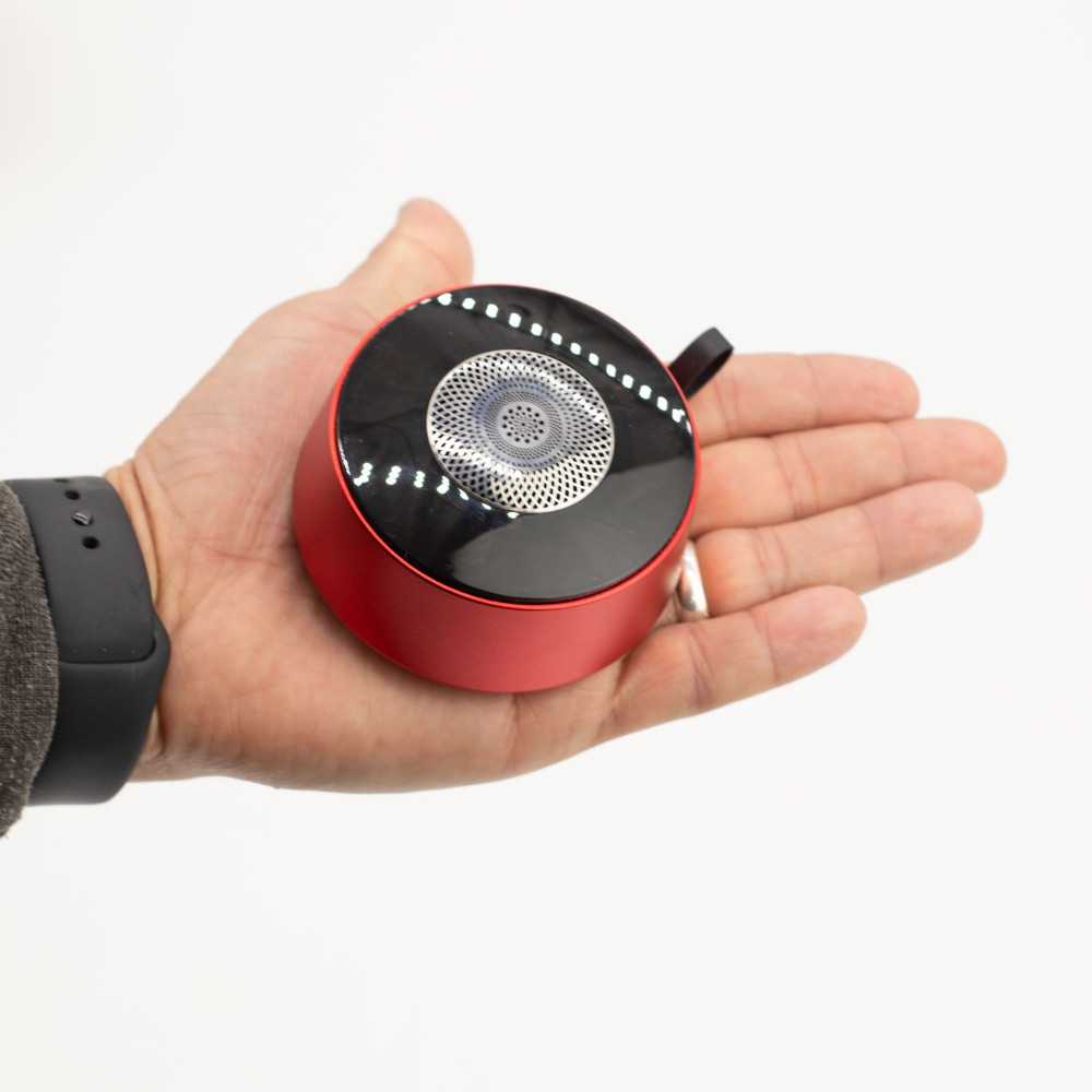 Mini-enceinte à effet lumineux Mandela rouge