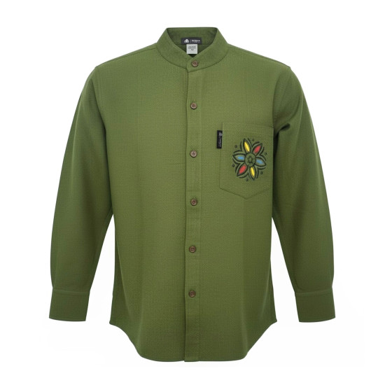 Chemise Nomad Sari Kathmandu - Vert forêt - Taille M