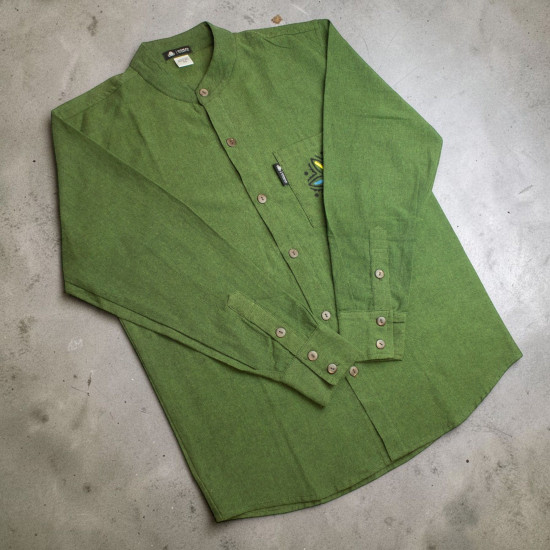 Chemise Nomad Sari Kathmandu - Vert forêt - Grande