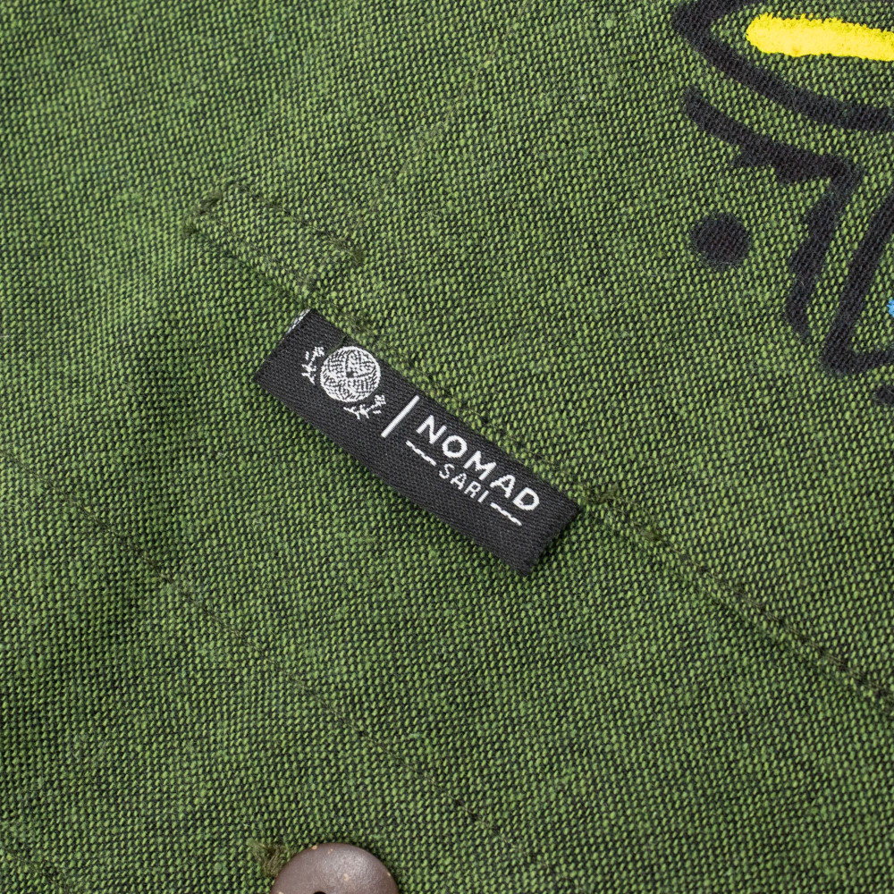 Chemise Nomad Sari Kathmandu - Vert forêt - Grande
