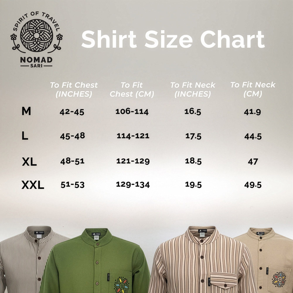 Chemise Nomad Sari Kathmandu - Vert forêt - Grande